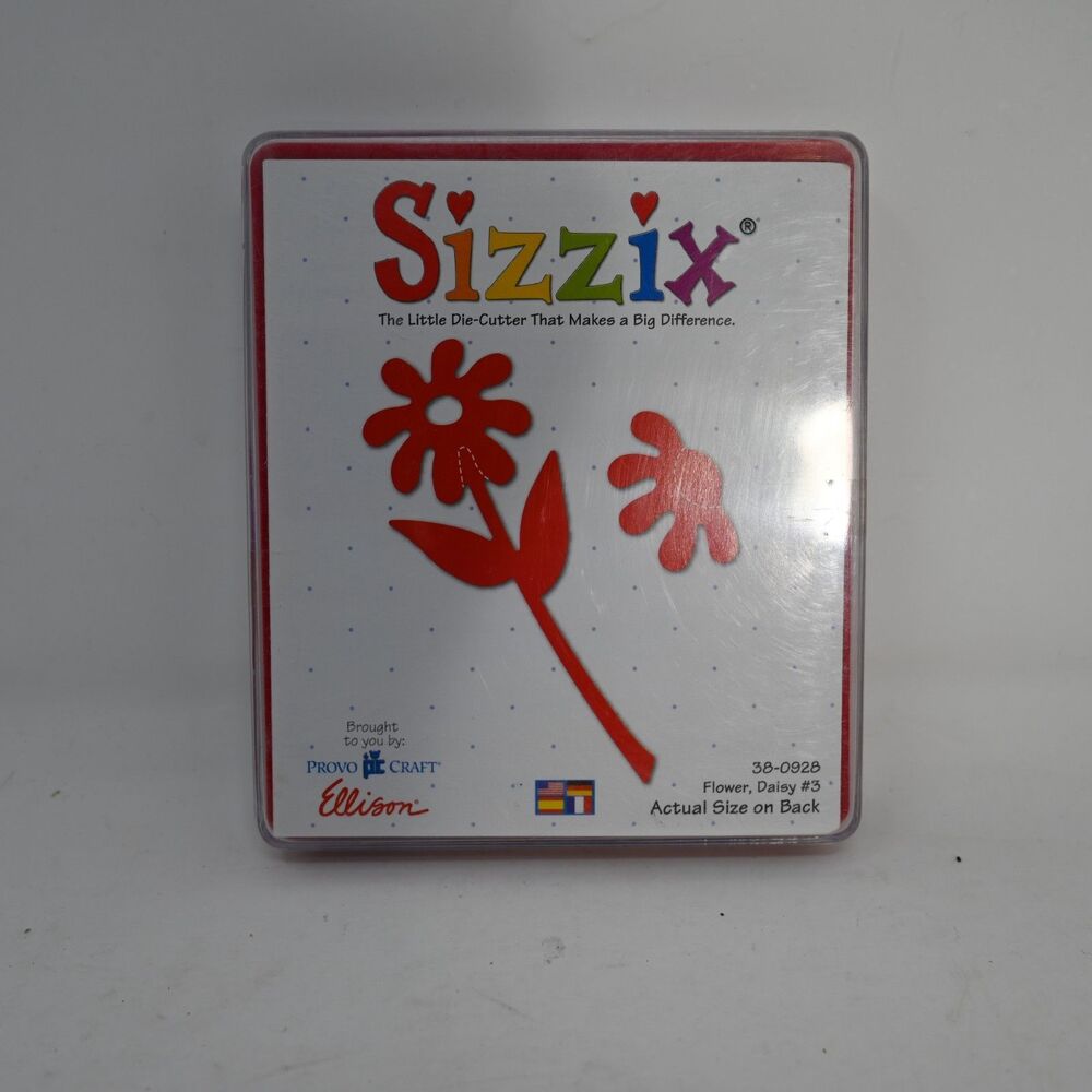 Sizzix Daisy Flower #3 Die 38-0928 New Provo Craft Ellison NOS